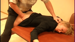 Office rape of a blonde woman
